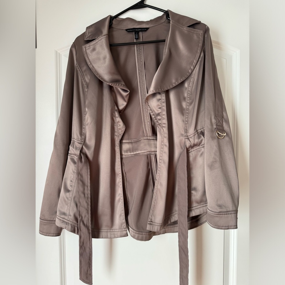 White House Black Market - Size 2 shiny brown Jacket